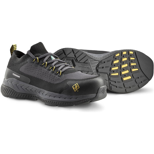 Terra Men's Eclipse Composite Toe Slip Resistant Athletic Safety Work Shoe - Black/Yellow - 4T8NBY - Overlook Boots