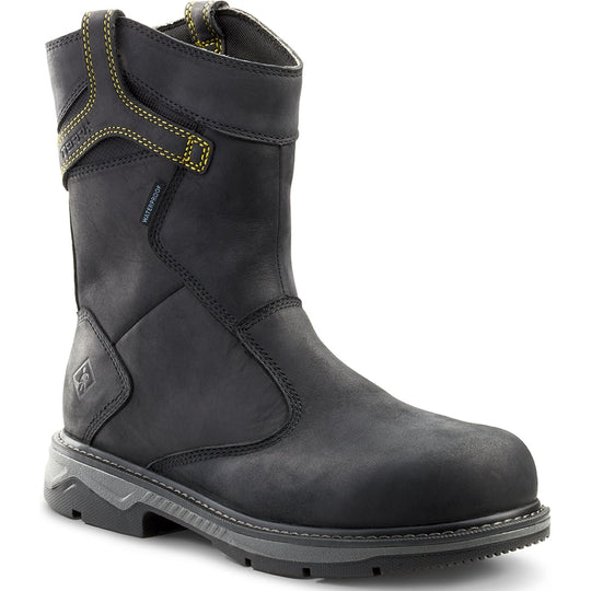Terra Men's Patton Alloy Toe Waterproof Pull-On Safety Work Boot -Black- 4TCBBK 3 / Medium / Black - Overlook Boots