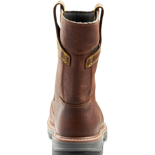 Terra Men's Patton Alloy Toe Waterproof Met Guard Safety Work Boot -Brown- 4TCCBN - Overlook Boots