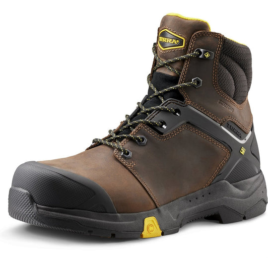 Terra Men's Carbine 6" Composite Toe Waterproof Safety Work Boot -Brown- 8395BN - Overlook Boots