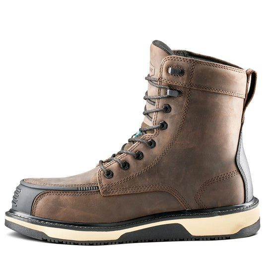 Terra Men's Ironstone 8" Composite Toe Waterproof Safety Work Boot - Brown - 839FDB - Overlook Boots