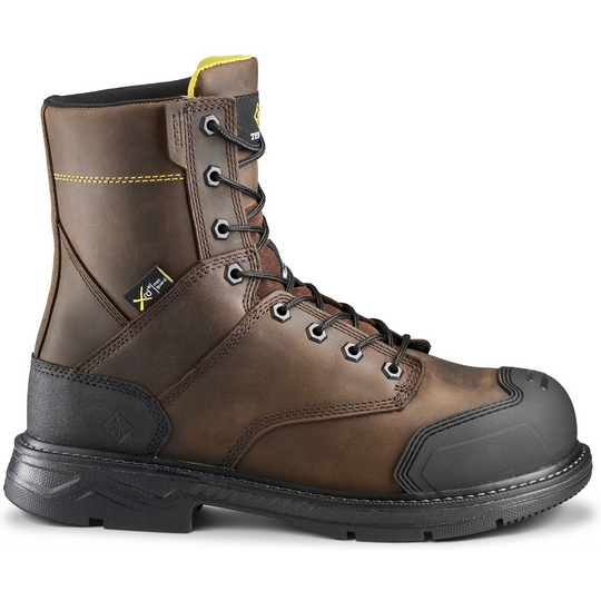 Terra Men's Patton 8" Alloy Toe Waterproof Met Guard Work Boot- Brown- 839KDB - Overlook Boots