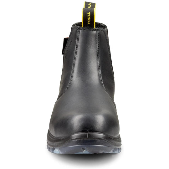 Terra Men's Murphy 6" Composite Toe Pull On Waterproof Safety Work Boot -Black- R4NRBK - Overlook Boots