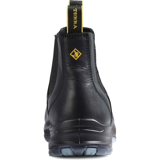 Terra Men's Murphy 6" Soft Toe Waterproof Chelsea Work Boot -Black- R4NSBK - Overlook Boots