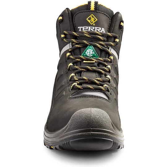 Terra Men's Findlay 6" Composite Toe Waterproof Safety Work Boot -Black- R5205B - Overlook Boots