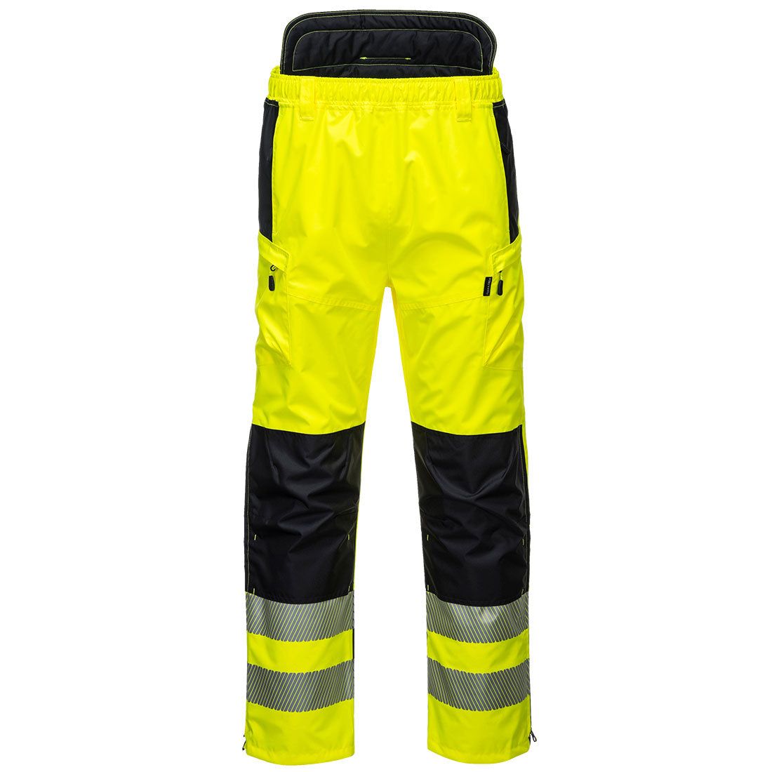 Portwest PW3 Hi-Vis Extreme Rain Pants - Yellow/Black - PW342 X-Small / Yellow - Overlook Boots