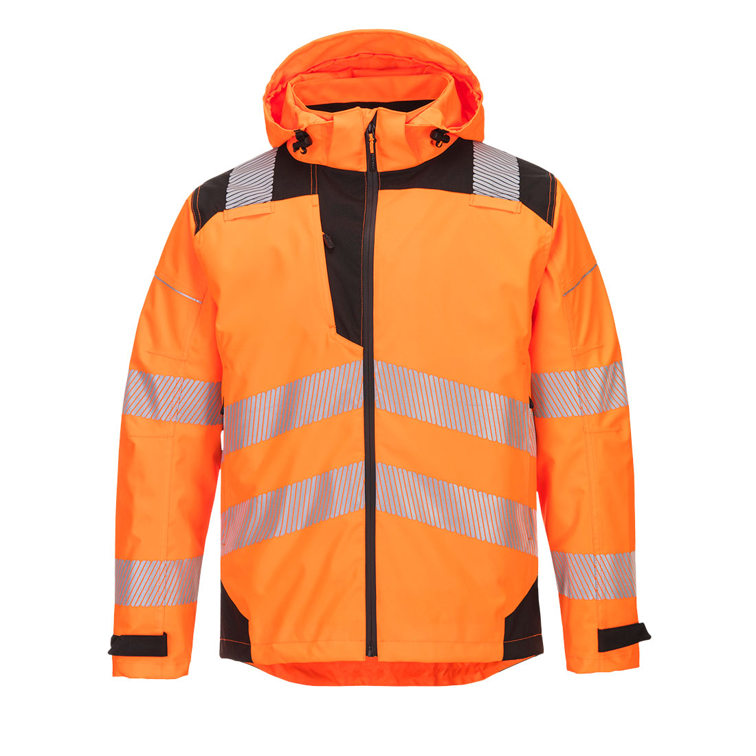 Portwest PW3 Hi-Vis Extreme Rain Jacket - Orange/Black - PW360 Small / Orange - Overlook Boots