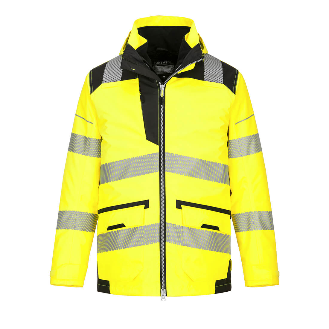 Portwest PW3 Hi-Vis 5-in-1 Jacket - Yellow/Black - PW367 Small / Yellow - Overlook Boots