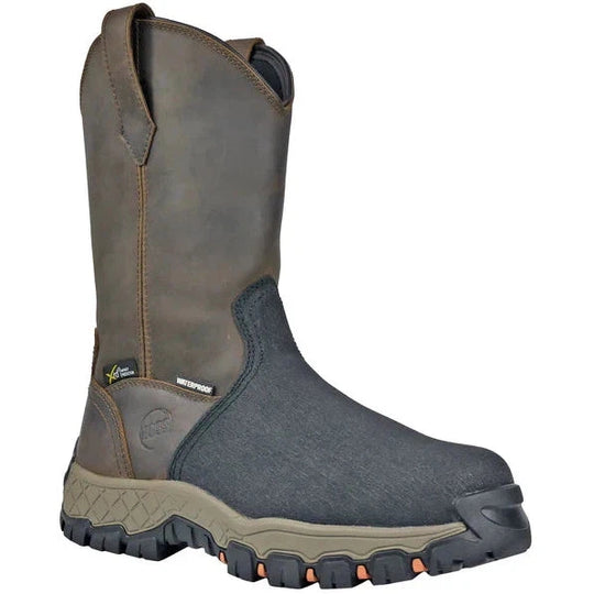 Hoss Men's Recon XRD 11" Composite Toe Met Guard Waterproof Wellington Work Boot - Brown - 94031 7 / Medium / Brown - Overlook Boots