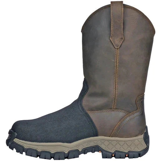 Hoss Men's Recon XRD 11" Composite Toe Met Guard Waterproof Wellington Work Boot - Brown - 94031 - Overlook Boots