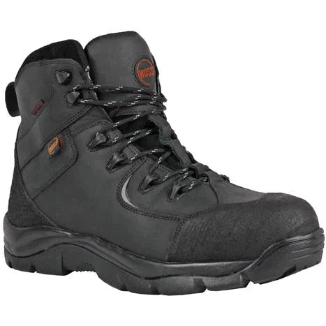 Hoss Men's Ridge Composite Toe Waterproof Puncture Resistant  Boot - Black 60130 7 / Medium / Black - Overlook Boots