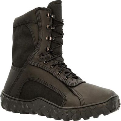 Rocky Men's S2V 8" Soft Toe Waterproof 400G Ins USA Made Tactical Military Boot- RKC078 3 / Medium / Black - Overlook Boots