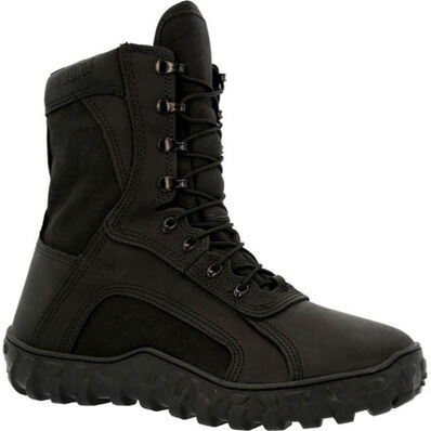 Rocky Men's S2V 8" Soft Toe Waterproof 600G Ins USA Made Tactical Military Boot- RKC079 3 / Medium / Black - Overlook Boots