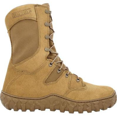 Rocky S2V Predator Bota Militar de Trabajo para Hombre, Impermeable - Café - RKC127 - Imagen 2