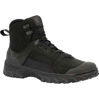 Rocky Men's Mountain Combat 6" Soft Toe Military Boot - Black - RKC162 3 / Medium / Black - Overlook Boots