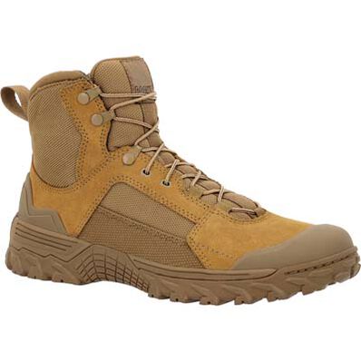 Rocky Men's Mountain Combat 6" Soft Toe Military Boot - Brown - RKC163 3 / Medium / Coyote Brown - Overlook Boots