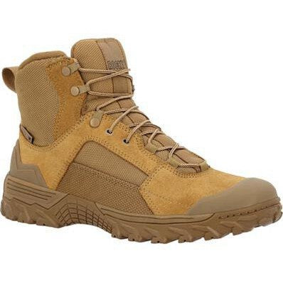 Rocky Men's Mountain Combat 6" Soft Toe Waterproof Military Boot - Brown - RKC178 3 / Medium / Brown - Overlook Boots