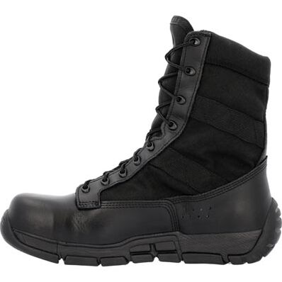 Rocky Men's C4T 8" Water Resistant Military Public Service Boot - Black - RKC182 - Overlook Boots