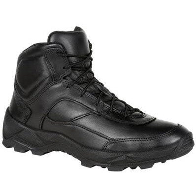 Rocky Priority Zapato de Servicio para Hombre, 5 Pulgadas, Punta Suave, Hecho en EE. UU. - Negro - RKD0043