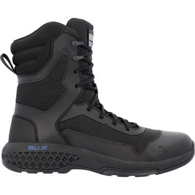 Rocky Men's Code Blue 8" Soft Toe Slip Resistant Service Boot - Black - RKD0124 8 / Medium / Black - Overlook Boots