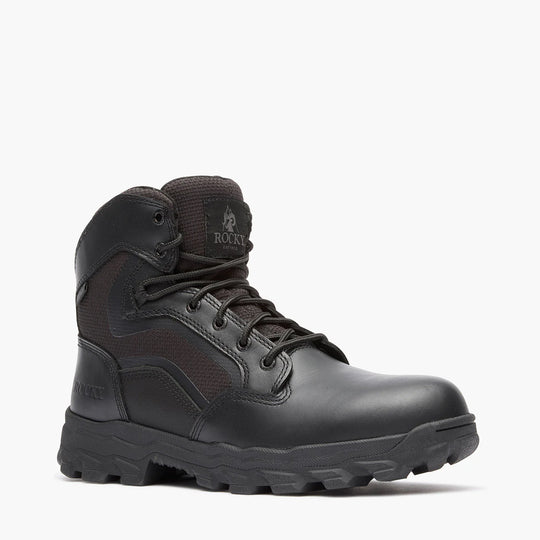Rocky Alpha Force Lite Bota de Servicio para Hombre, 6 Pulgadas, Impermeable - Negro - RKD0141