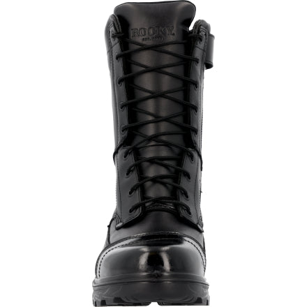 Rocky Men's Jump Boot 10" Side Zip Duty Boot - Black - RKD0150 - Overlook Boots