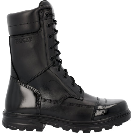 Rocky Men's Jump Boot 10" Side Zip Duty Boot - Black - RKD0150 7 / Medium / Black - Overlook Boots