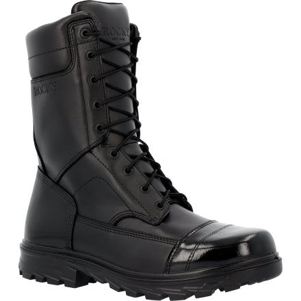 Rocky Men's Jump Boot 10" Side Zip Duty Boot - Black - RKD0150 - Overlook Boots