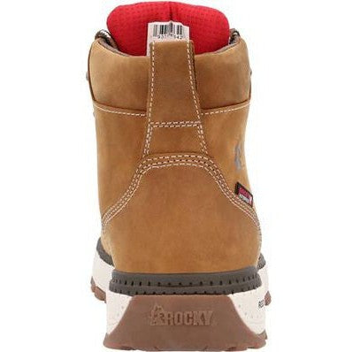 Rocky Men's Rebound 6" Composite Toe Waterproof Wedge Work Boot -Brown- RKK0451 - Overlook Boots