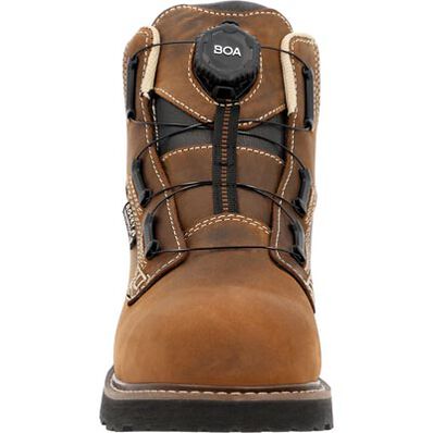Rocky Men's Grindstone XTR BOA 6" Soft Toe Waterproof Work Boot - Crazy Horse - RKK0494 - Overlook Boots
