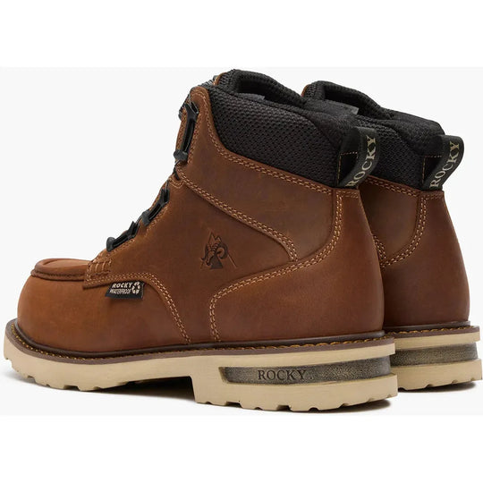 Rocky Men's Grindstone XTR 6" Composite Toe Waterproof BOA Work Boot - Brown - RKK0521 - Overlook Boots
