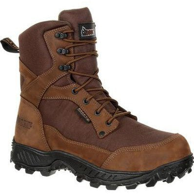 Rocky Men's Ridgetop 8" Soft Toe Waterproof 600G Ins Outdoor Boot- Brown- RKS0384 8 / Medium / Brown - Overlook Boots