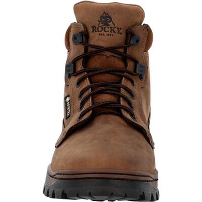 Rocky Men's Outback 6" Round Toe Waterproof Outdoor Hiking Boot - Brown - RKS0683 - Overlook Boots