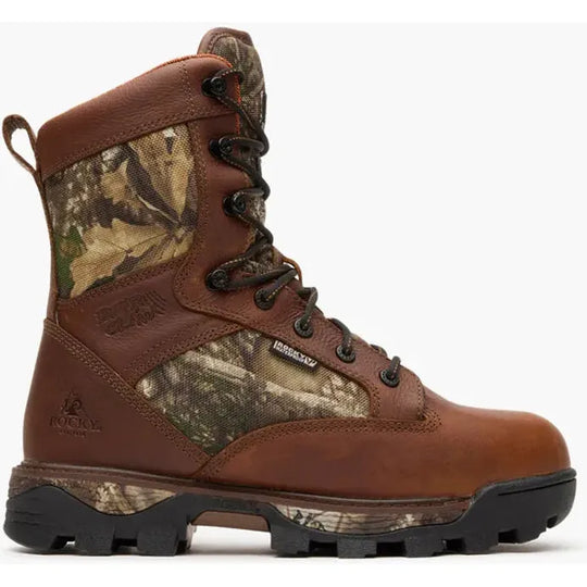 Rocky Men's BearClaw 9" WP 1000 Insulated Hunting Boot- Brown- RKS0695 - Overlook Boots
