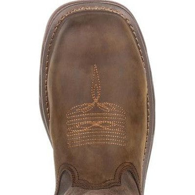Rocky Men's TPU Heel 11" Square Toe Waterproof Met Guard Western Boot -Brown- RKW0288 - Overlook Boots
