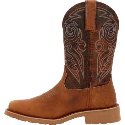 Rocky Monocrepe Bota Vaquera para Hombre, 12 Pulgadas, Impermeable, Punta de Acero - Tobacco - RKW0431 - Imagen 3