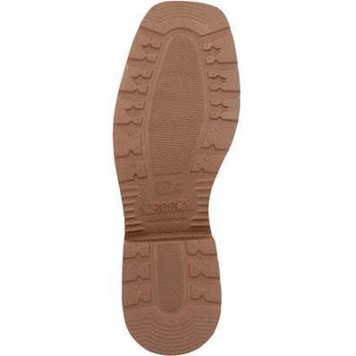 Rocky Men's Monocrepe 12" Square Toe Western Boot -Cognac- RKW0433  - Overlook Boots