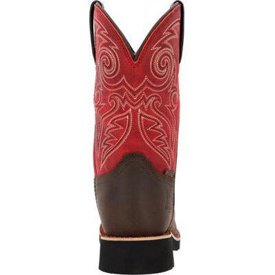 Rocky Women's Monocrepe 11" Square Toe Waterproof Western Work Boot -Magenta- RKW0455 - Overlook Boots
