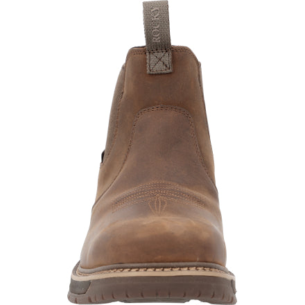 Rocky Men's Ride LTE 5.5" Waterproof Alloy Toe Western Work Boot - Brown - RKW0478 - Overlook Boots