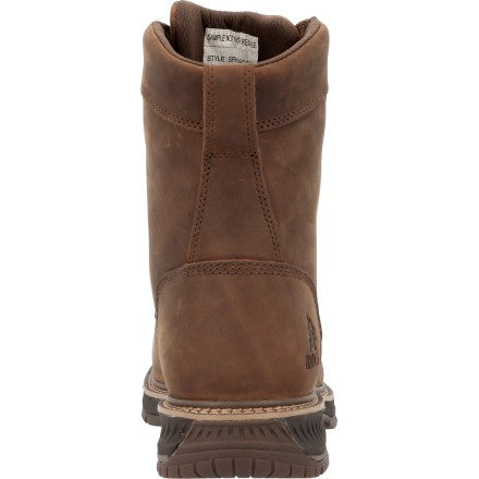 Rocky Men's Ride Lte 8" Carbon Toe Western Work Boot - Brown - RKW0480 - Overlook Boots