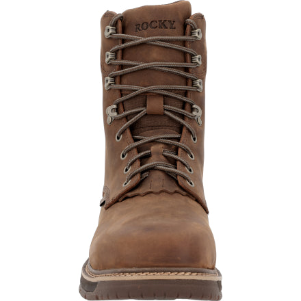 Rocky Men's Ride Lte 8" Carbon Toe Western Work Boot - Brown - RKW0480 - Overlook Boots