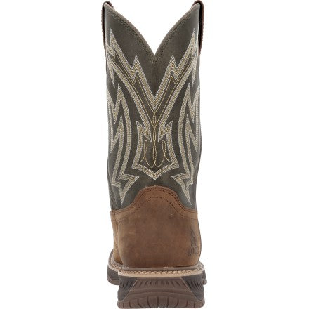 Rocky Men's Ride Lte 11" Carbon Toe Western Work Boot - Brown - RKW0481 - Overlook Boots