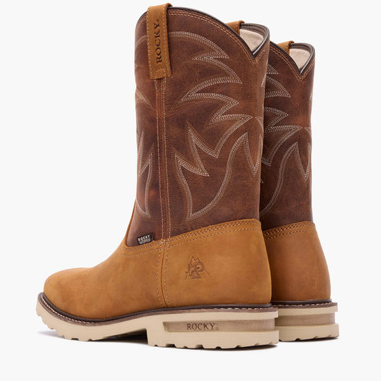 Rocky Grindstone XTR Bota Vaquera de Trabajo para Hombre, 11 Pulgadas - Café - RKW0483 - Imagen 2