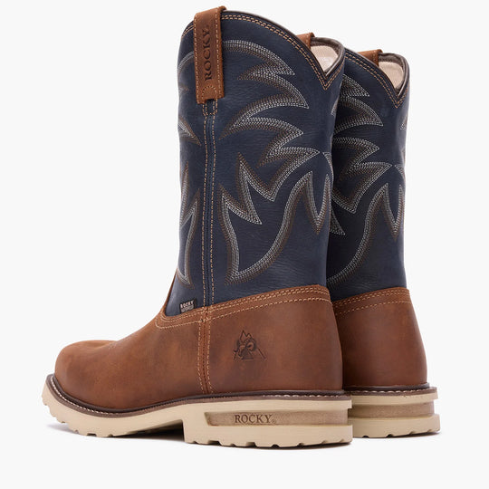 Rocky Men's Grindstone XTR 11" Composite Toe Western Work Boot - Brown - RKW0485 - Overlook Boots