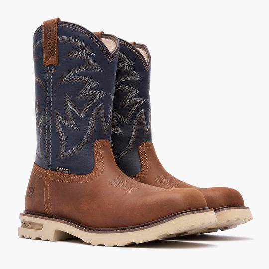 Rocky Men's Grindstone XTR 11" Composite Toe Western Work Boot - Brown - RKW0485 - Overlook Boots