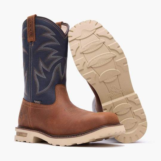 Rocky Men's Grindstone XTR 11" Composite Toe Western Work Boot - Brown - RKW0485 - Overlook Boots
