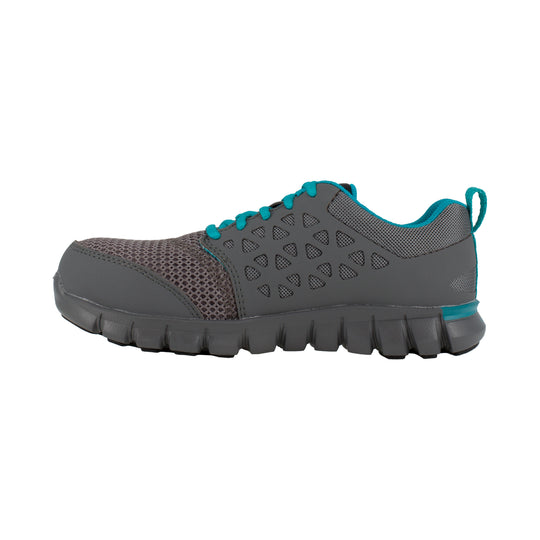 Reebok Women's Sublite Cushion Alloy Toe Athletic Work Shoe - Grey - RB045 - Overlook Boots