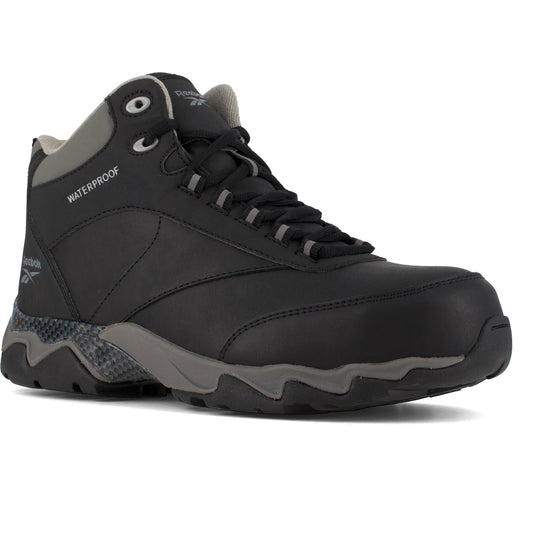 Reebok Men's Beamer Composite Toe Waterproof Athletic Work Boot- Black- RB1068 6 / Medium / Black - Overlook Boots