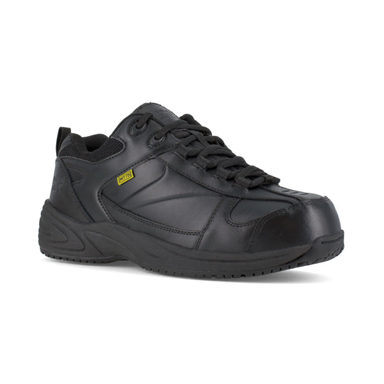 Reebok Women's Centose Composite Toe CushGuard Met Guard Sport Work Shoe - Black - RB156 6 / Medium / Black - Overlook Boots