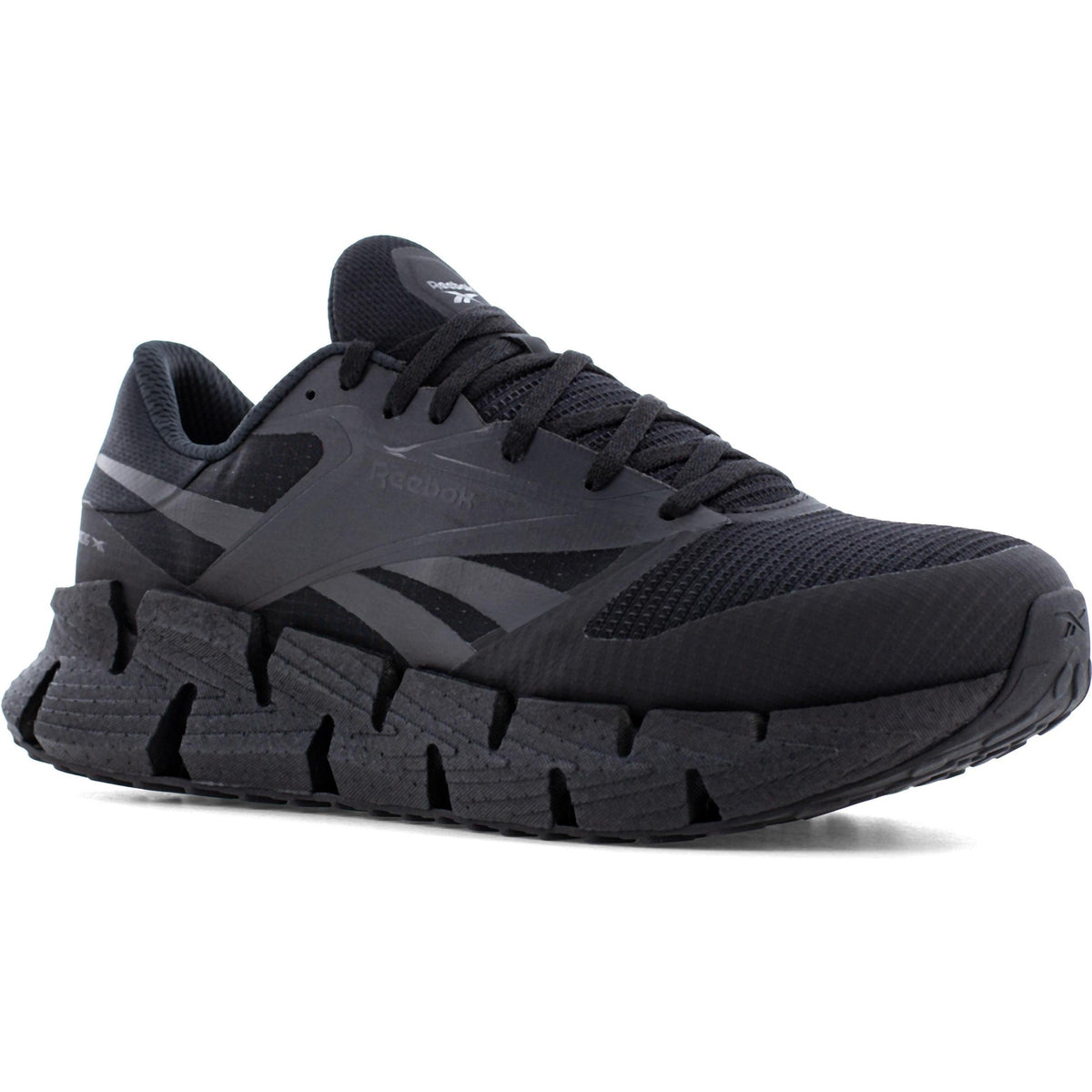 Reebok Men's FloatZig Composite Toe Athletic Work Shoe - Black - RB3030 4 / Medium / Black - Overlook Boots
